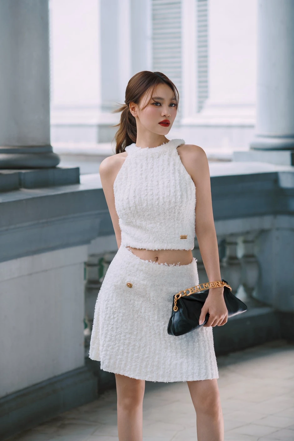 Ninh Dương Lan Ngọc không cho Trâm Anh đặt tay lên bụng