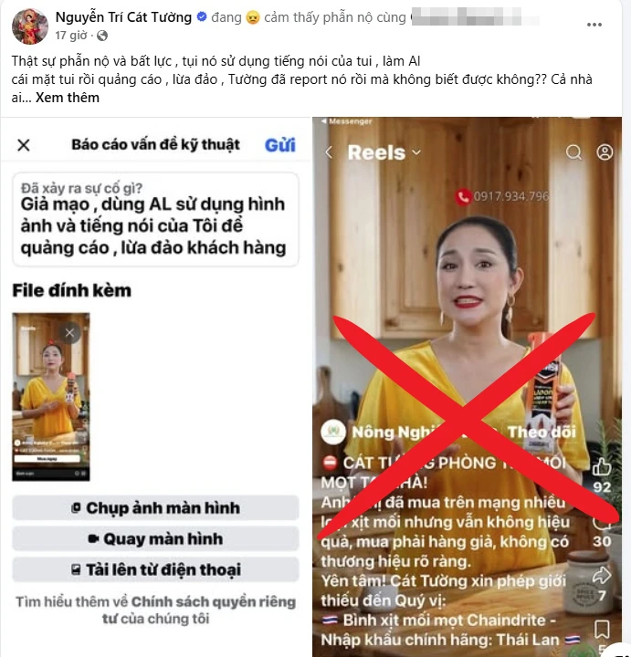 NSƯT Cát Tường thông báo khẩn