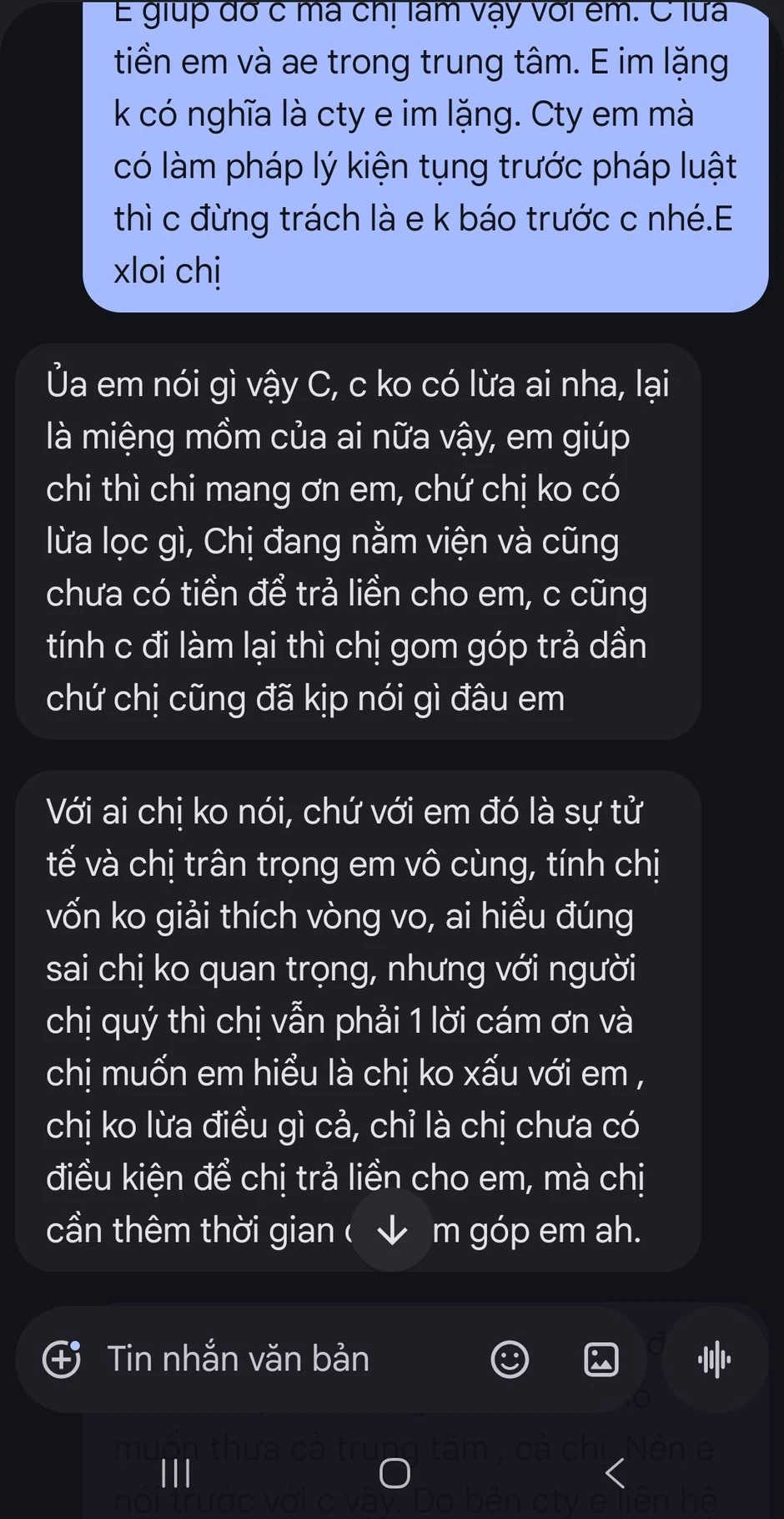 Only C tung tin nhắn tố một phụ nữ lừa đảo 100 triệu, nhắn tin đòi còn bị tỏ thái độ