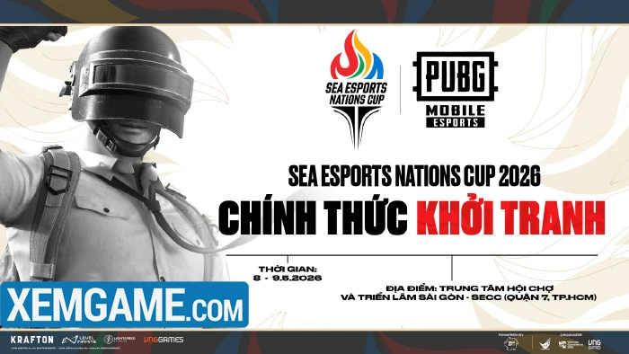 PUBG Mobile sẽ là bộ môn khai màn giải đấu Esports Nations Cup 2026