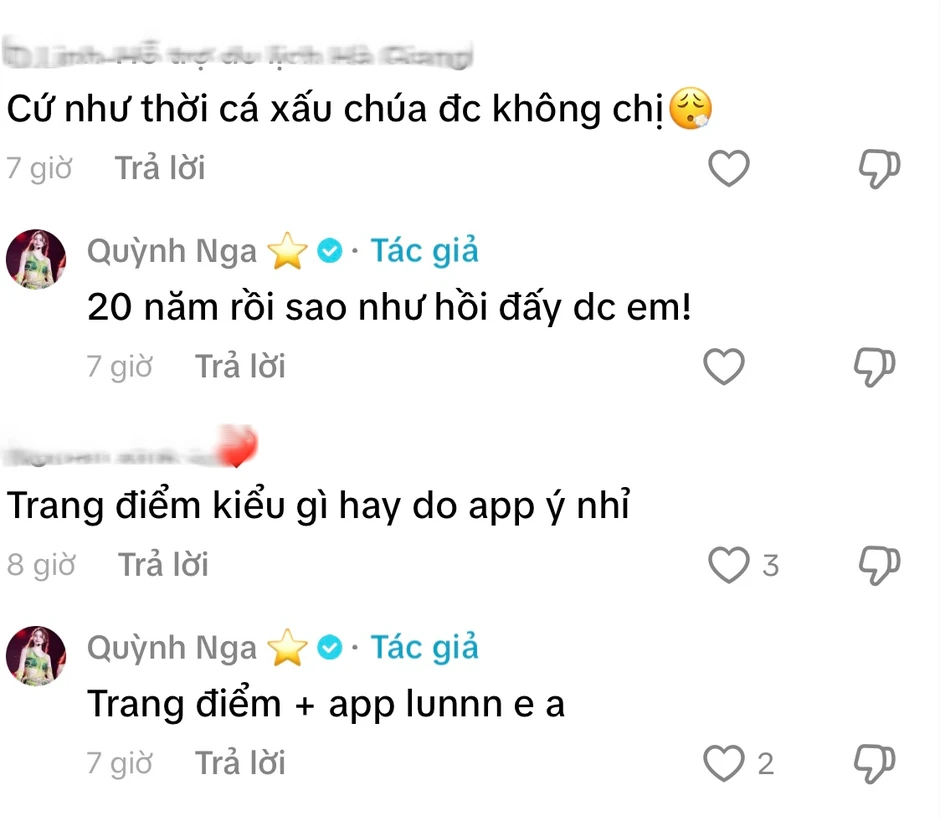 Quỳnh Nga nói thẳng khi bị chê dùng app quá đà, mặt lạ không thể nhận ra Quỳnh Nga nói thẳng khi bị chê dùng app quá đà, mặt lạ không thể nhận ra