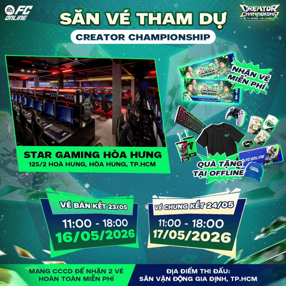 Refund Gaming, SBTC và Ngôi Sao Sân Cỏ nâng cấp lực lượng, sẵn sàng cạnh tranh ngôi vương của All Star SG F.C tại FC Online Creator Championship - Tứ hùng đại chiến