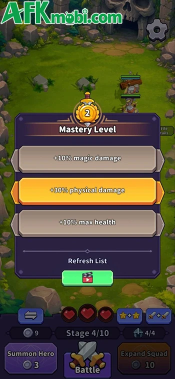 Rush Hero: AFK Legends RPG game chiến thuật cờ tự động