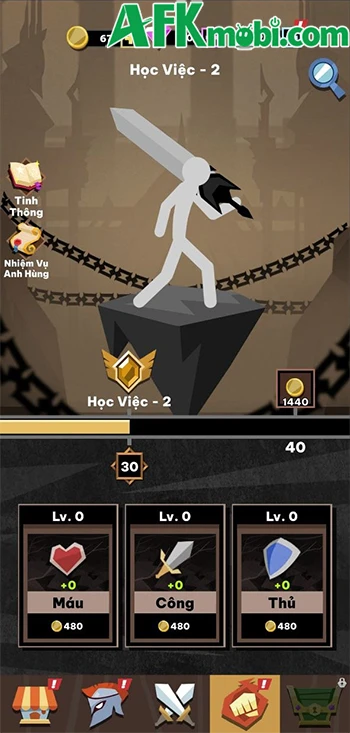Stickman Survivor: Idle RPG với các cuộc chiến sinh tồn tự động