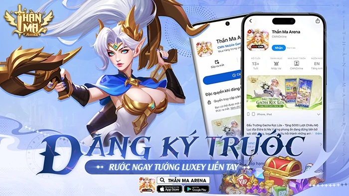 Thần Ma Arena mở đăng ký trước, chơi lớn tặng tướng Luxey