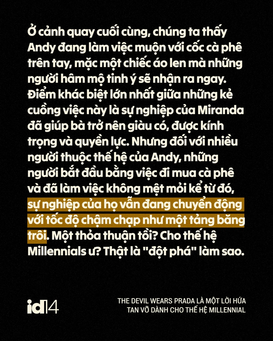 The Devil Wears Prada là một lời hứa tan vỡ dành cho thế hệ Millennial