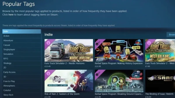 Valve đại tu hệ thống tag trên Steam để game dễ được tìm thấy hơn kenhtingame com thumb valve dai tu he thong tag tren steam de game de duoc tim thay hon ed3c1779307457861 940w