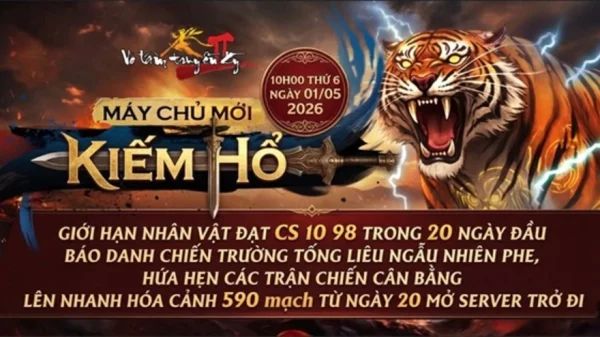 Võ Lâm Truyền Kỳ II ra mắt server Kiếm Hổ: ngập tràn phúc lợi tân thủ kenhtingame com thumb vo lam truyen ky ii ra mat server kiem ho ngap tran phuc loi tan thu fa921777994545932 940w