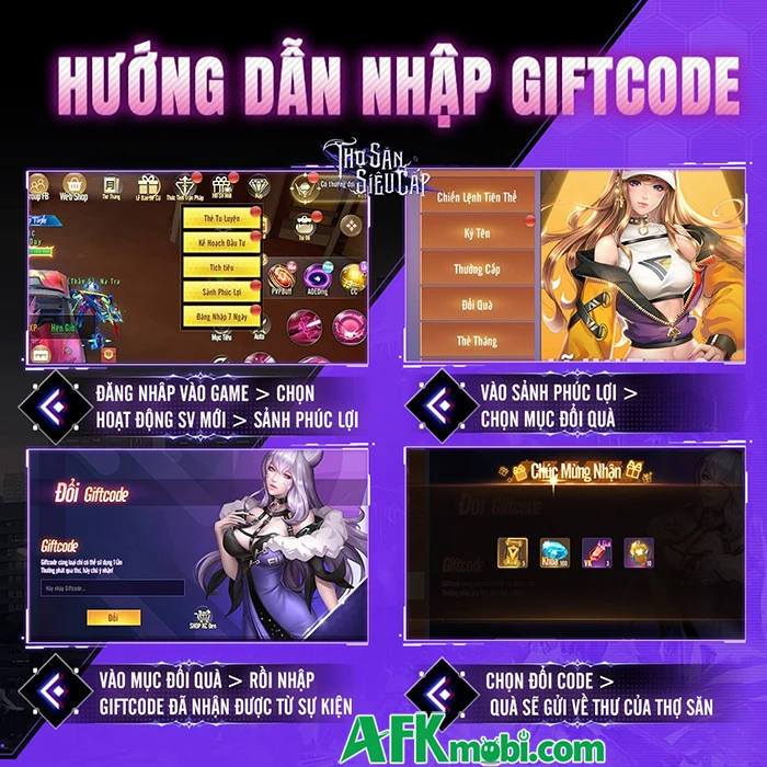 Tổng hợp gift code game Thợ Săn Siêu Cấp mới nhất trong tháng Tổng hợp gift code game Thợ Săn Siêu Cấp mới nhất trong tháng
