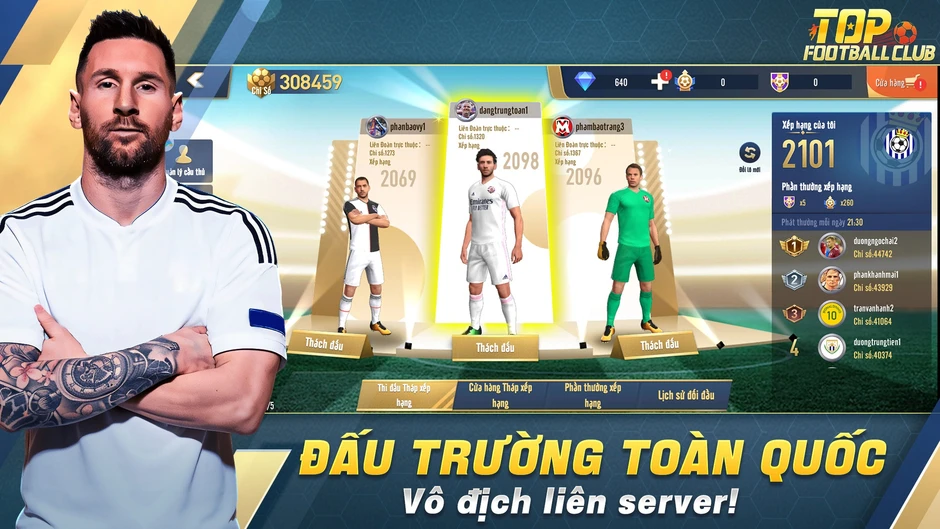 Top Football Club mở đăng ký trước, tặng miễn phí SSR Messi cùng 1000 lượt quay! Top Football Club mở đăng ký trước, tặng miễn phí SSR Messi cùng 1000 lượt quay!