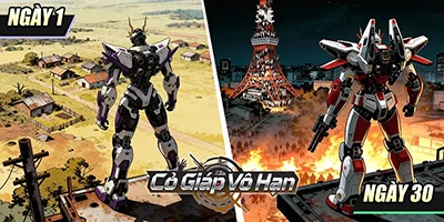 Trải nghiệm Cơ Giáp Vô Hạn với việc điều khiển robot đấu zombie