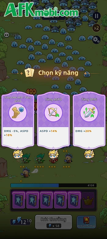 Trải nghiệm Vận Mệnh Anh Hùng game thủ thành như đánh cược