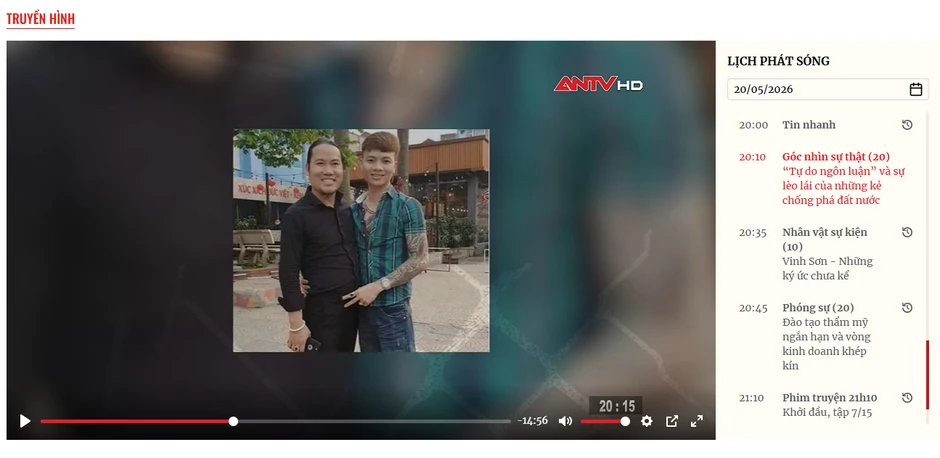 Truyền hình Công an Nhân dân đưa tin về "gã hề" Vượng Râu
