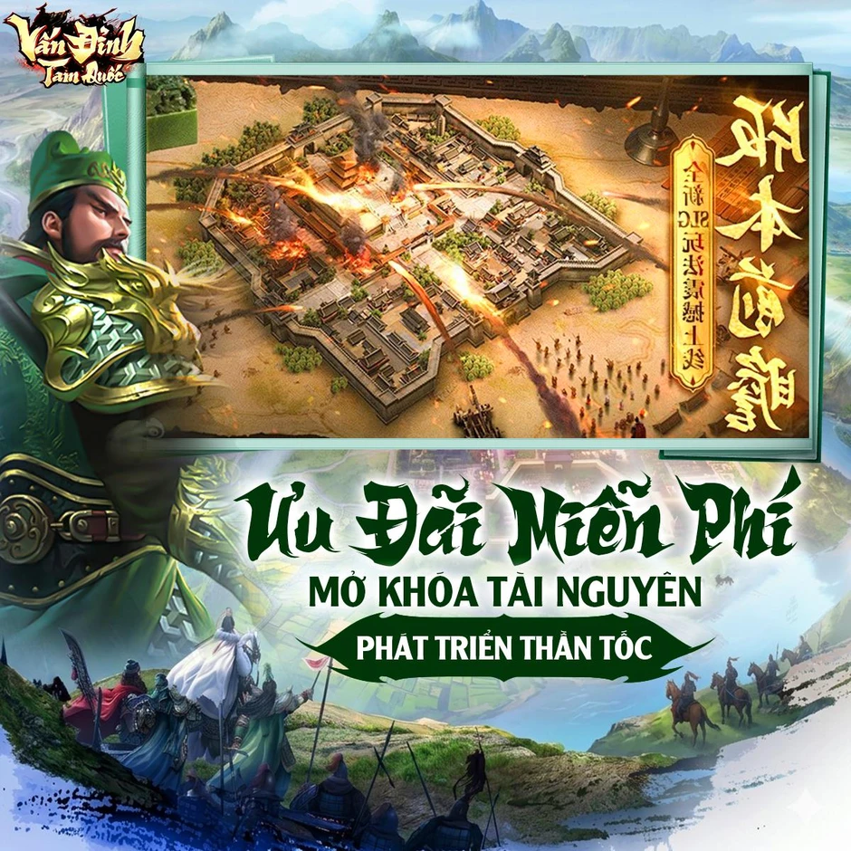 Vấn Đỉnh Tam Quốc ra mắt: Tặng Giftcode vô cùng hấp dẫn