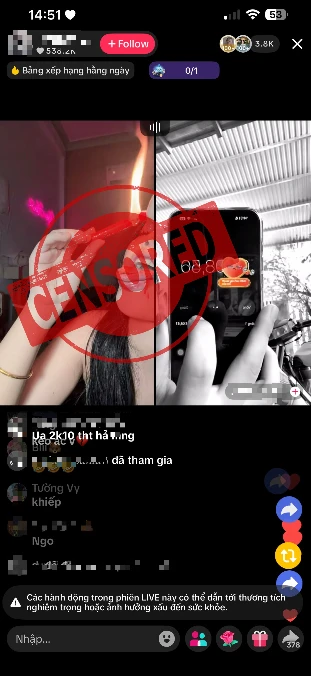 Vấn nạn "PK" trên TikTok: Khi giới trẻ ngày càng nổi loạn, bất chấp những thử thách nguy hiểm để "kiếm lời" Vấn nạn "PK" trên TikTok: Khi giới trẻ ngày càng nổi loạn, bất chấp những thử thách nguy hiểm để "kiếm lời"