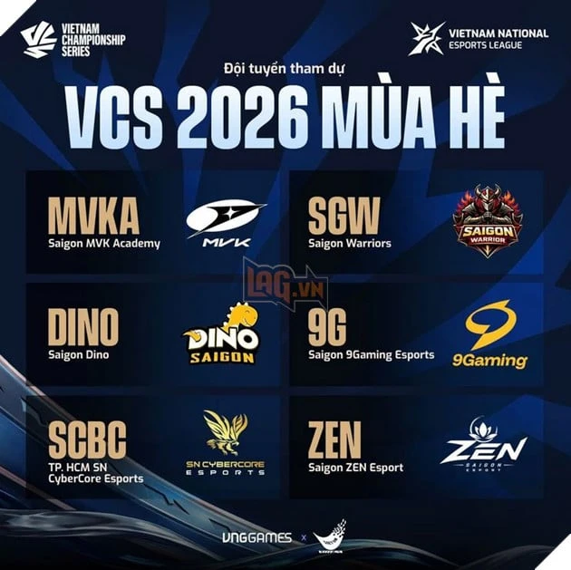 VCS 2026 MÙA HÈ KHỞI TRANH TỪ NGÀY 13/05 - LỊCH THI ĐẤU CHI TIẾT VCS 2026 MÙA HÈ KHỞI TRANH TỪ NGÀY 13/05 - LỊCH THI ĐẤU CHI TIẾT