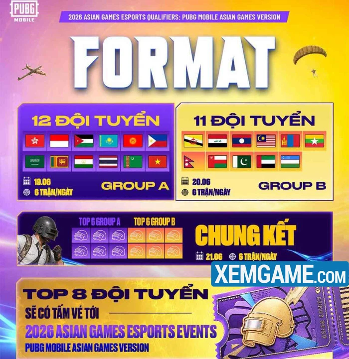 Đội tuyển Việt Nam sẵn sàng cho vòng tuyển chọn ASIAD 2026 bộ môn PUBG Mobile