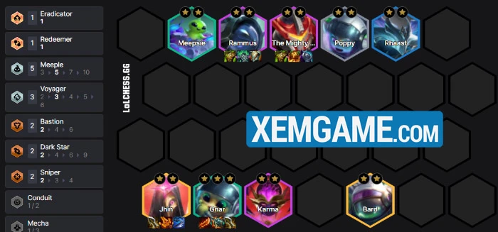 ĐTCL 17.4c: Hướng dẫn lối đánh tempo Gnar mới, không cần reroll