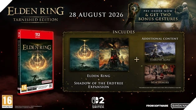 Elden Ring: Tarnished Edition Đổ Bộ Cuối Tháng 8 Cùng Một Vài Phụ Kiện Mới