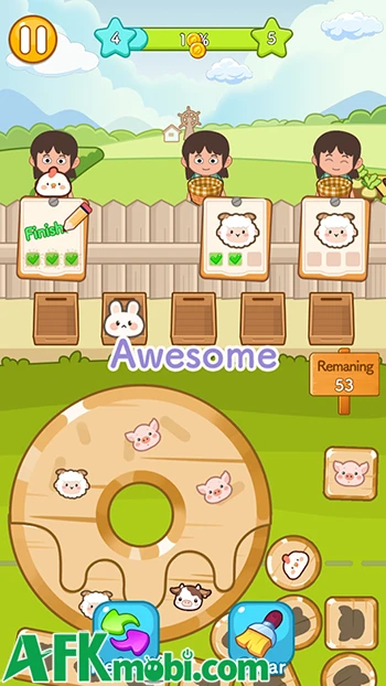 Farm Animal Sort Puzzle game casual giải đố lấy chủ đề nông trại