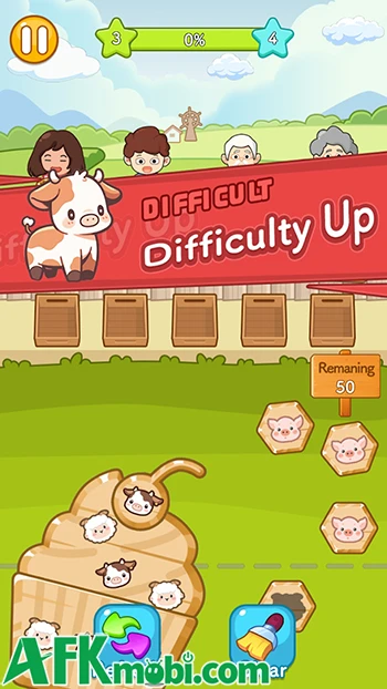 Farm Animal Sort Puzzle game casual giải đố lấy chủ đề nông trại