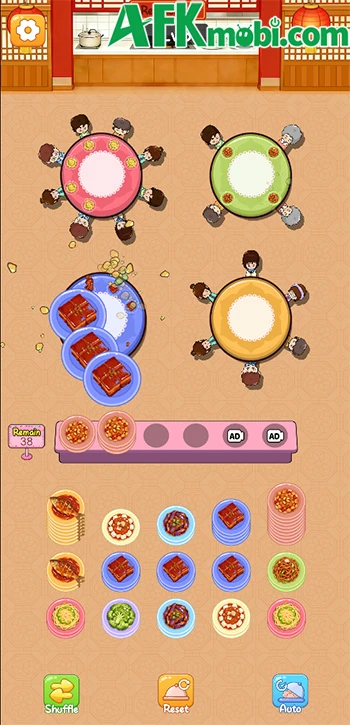 Food Sort Puzzle - Nhấn chọn món để bày lên bàn của thực khách Food Sort Puzzle - Nhấn chọn món để bày lên bàn của thực khách