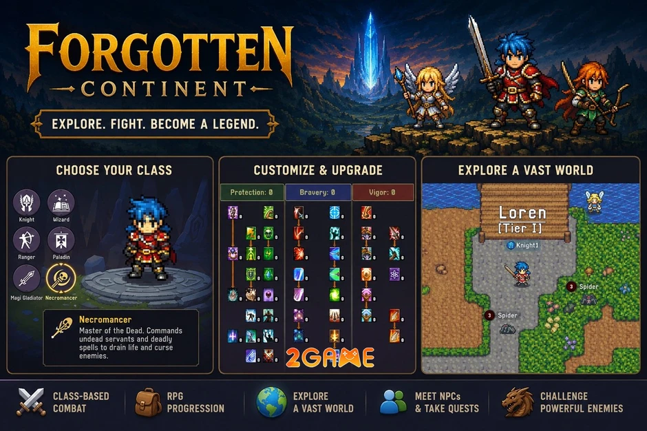 Forgotten Continent MMORPG - Khơi Quật Lục Địa Bị Lãng Quên