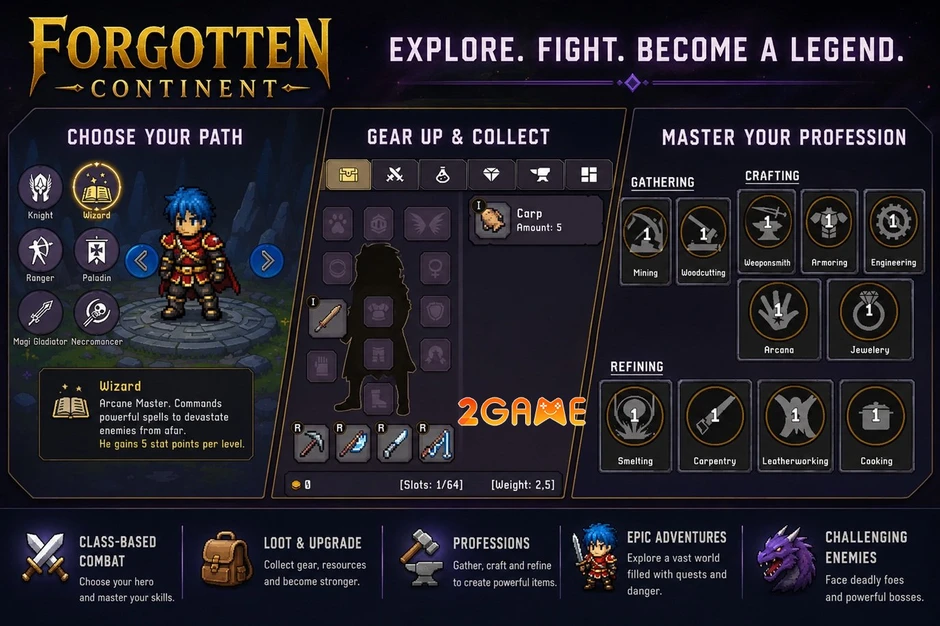 Forgotten Continent MMORPG - Khơi Quật Lục Địa Bị Lãng Quên