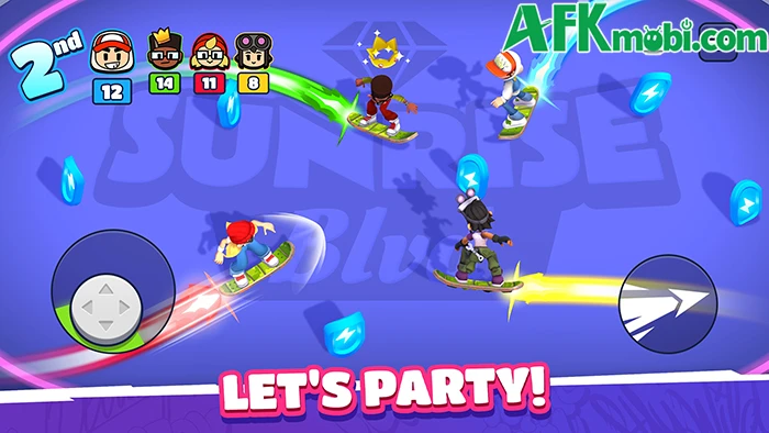 Hoverboard Party - So tài qua các vòng đấu minigame khác nhau Hoverboard Party - So tài qua các vòng đấu minigame khác nhau