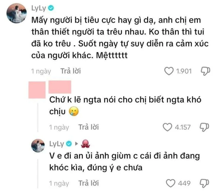 LyLy “Thỏ ơi” nhận nhiều “gạch đá” từ dân mạng vì dồn bạn diễn vào thế bí, đặt câu hỏi kém duyên LyLy “Thỏ ơi” nhận nhiều “gạch đá” từ dân mạng vì dồn bạn diễn vào thế bí, đặt câu hỏi kém duyên