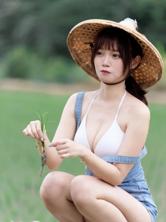 Mặc trang phục gợi cảm xuống đồng làm ruộng, hot girl mạng nhận chỉ trích nặng nề, vẫn được CĐM quan tâm đặc biệt