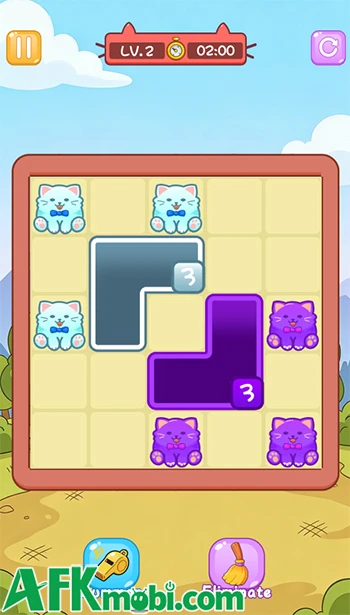 Meow Block: Color Collect - Di chuyển những khối hố để gom mèo Meow Block: Color Collect - Di chuyển những khối hố để gom mèo