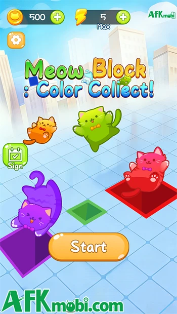 Meow Block: Color Collect - Di chuyển những khối hố để gom mèo Meow Block: Color Collect - Di chuyển những khối hố để gom mèo