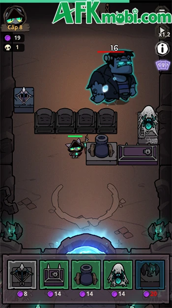 Nekomancer: Tower Defense - Phòng thủ trước các đợt vong linh Nekomancer: Tower Defense - Phòng thủ trước các đợt vong linh