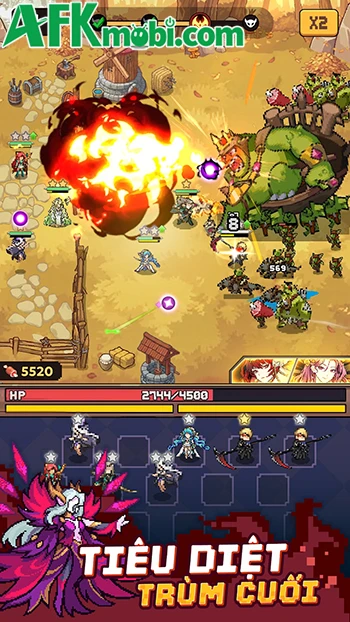 Pixel Defenders: Merge TD Game với lối chơi phòng thủ đơn giản