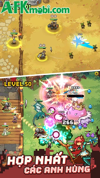 Pixel Defenders: Merge TD Game với lối chơi phòng thủ đơn giản
