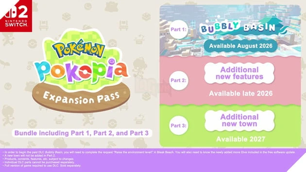 Pokémon Pokopia công bố bản cập nhật miễn phí và Expansion Pass gồm 3 phần DLC Pokémon Pokopia công bố bản cập nhật miễn phí và Expansion Pass gồm 3 phần DLC