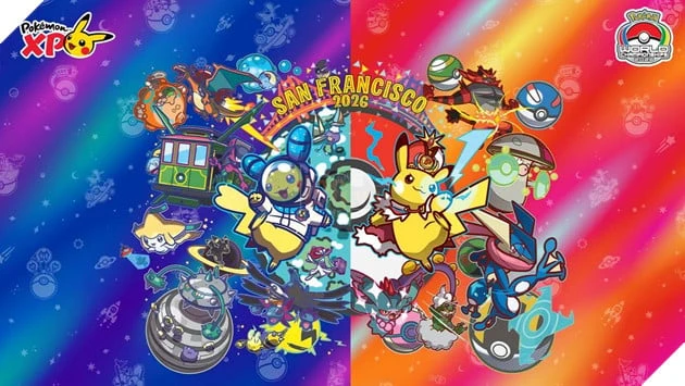 Pokémon World Championships 2026 công bố loạt thẻ promo độc quyền mới, nổi bật với Pikachu và Rayquaza Pokémon World Championships 2026 công bố loạt thẻ promo độc quyền mới, nổi bật với Pikachu và Rayquaza