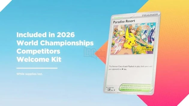Pokémon World Championships 2026 công bố loạt thẻ promo độc quyền mới, nổi bật với Pikachu và Rayquaza Pokémon World Championships 2026 công bố loạt thẻ promo độc quyền mới, nổi bật với Pikachu và Rayquaza