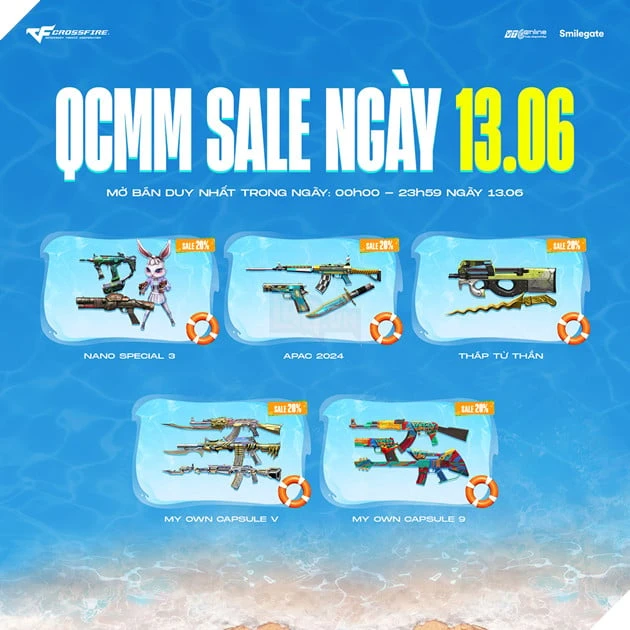 Săn Sale Hot Mùa Hè Với Đợt Flash Sale Combo QCMM Trong 3 Ngày Của Crossfire Săn Sale Hot Mùa Hè Với Đợt Flash Sale Combo QCMM Trong 3 Ngày Của Crossfire