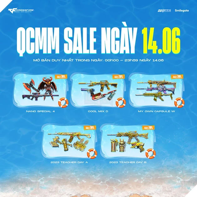 Săn Sale Hot Mùa Hè Với Đợt Flash Sale Combo QCMM Trong 3 Ngày Của Crossfire Săn Sale Hot Mùa Hè Với Đợt Flash Sale Combo QCMM Trong 3 Ngày Của Crossfire
