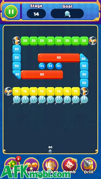 Shoot N Crush game arcade phá gạch bằng những quả bóng nảy