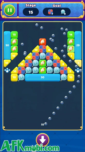Shoot N Crush game arcade phá gạch bằng những quả bóng nảy