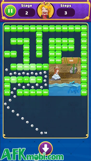 Shoot N Crush game arcade phá gạch bằng những quả bóng nảy