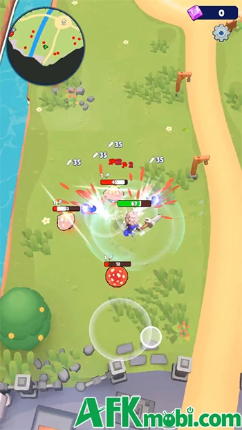 Skull Hero: XP Farm RPG - Chiến đấu săn quái phát triển nhân vật