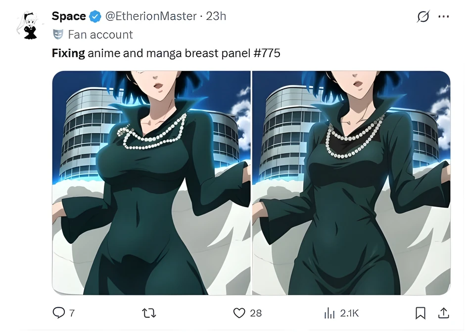 Sửa thiết kế nhân vật nữ anime để thu nhỏ vóc dáng: Fan-art nhận triệu view nhưng hứng trọn "gạch đá" từ fan Sửa thiết kế nhân vật nữ anime để thu nhỏ vóc dáng: Fan-art nhận triệu view nhưng hứng trọn "gạch đá" từ fan