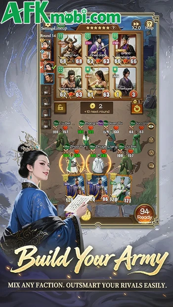 Three Kingdoms: Epic Tactics game chiến thuật cờ tự động
