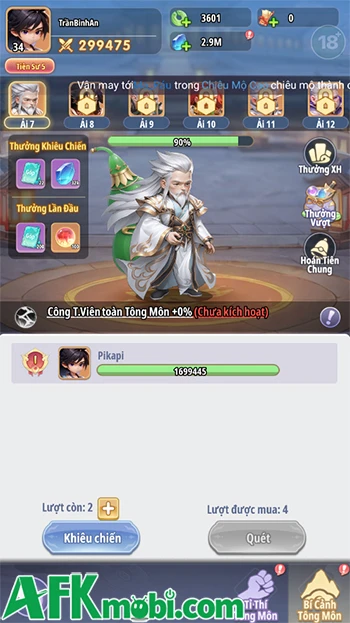 Tiên Nghịch Mobile có các hoạt động cơ bản nào để làm mỗi ngày?