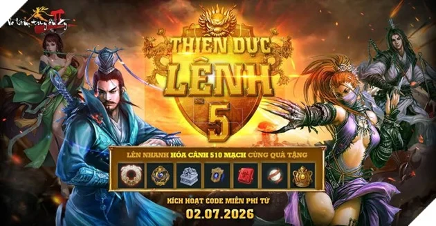 Võ Lâm Truyền Kỳ II ra mắt máy chủ mới Chiến Long, tặng game thủ code game xịn sò