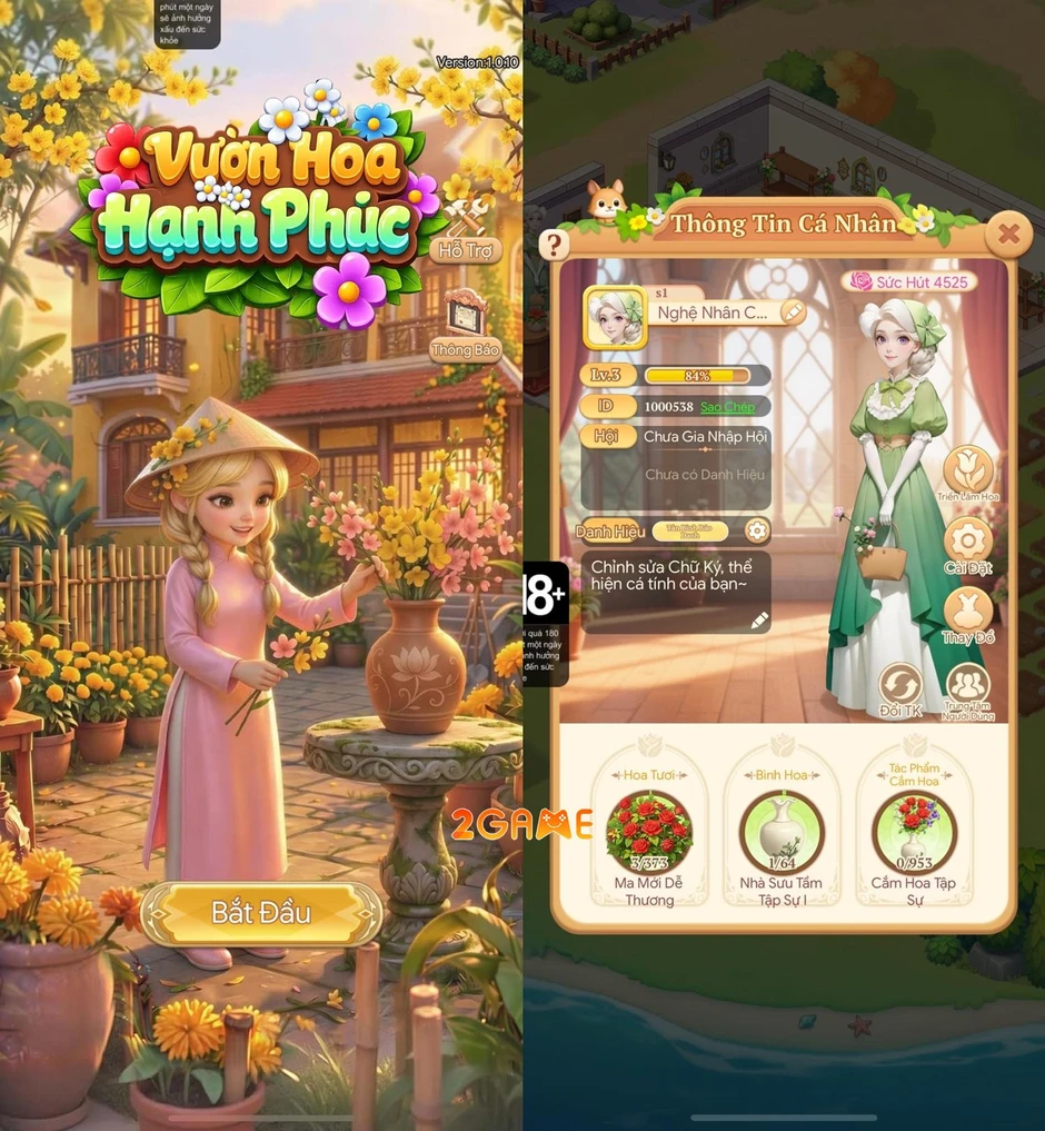 Vườn Hoa Hạnh Phúc Gzone - Tựa game thư giãn đáng chơi nhất đầu tháng 6